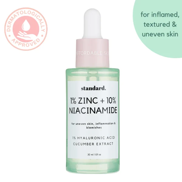 Standard Beauty 1% Zinc + 10% Niacinamide Serum