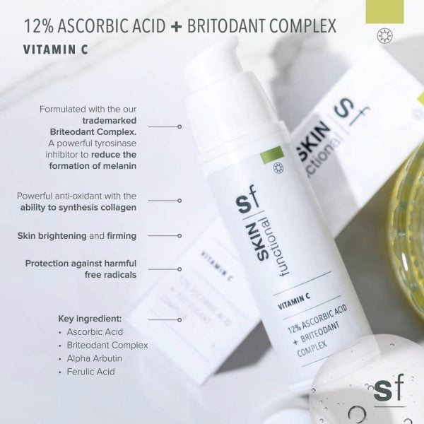 Skin Functional Vitamin C | 12% Ascorbic Acid + Briteodant Complex