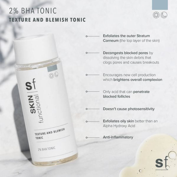 Skin Functional Texture and Blemish Tonic 2% BHA Tonic