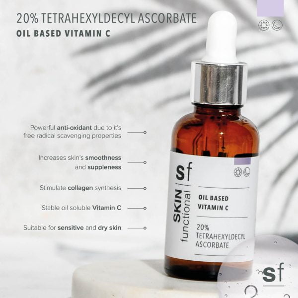 Skin Functional Oil Based Vitamin C | 20% Tetrahexyldecyl Ascorbate