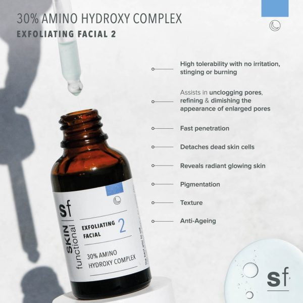 Skin Functional | 30% Amino Hydroxy Complex | Exfoliating Facial 2 - Image 2