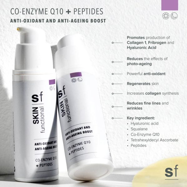 Skin Functional Anti-Oxidant and Anti-Aging Boost | Co-Enzyme Q10 + Peptides