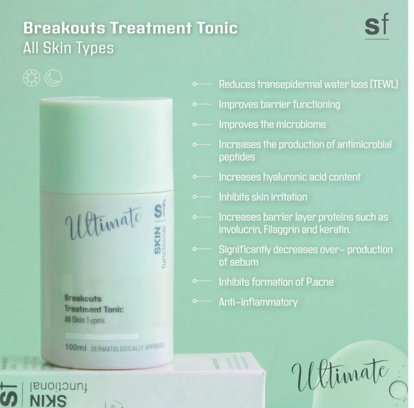 Skin Functional Ultimate Breakouts Treatment Tonic All Skin Types