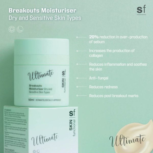 Skin Functional Ultimate Breakouts Moisturiser Dry and Sensitive Skin Types