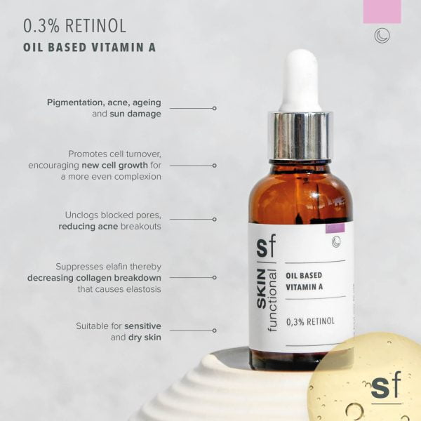 Skin Functional Oil Based Vitamin A | 0.3% Retinol