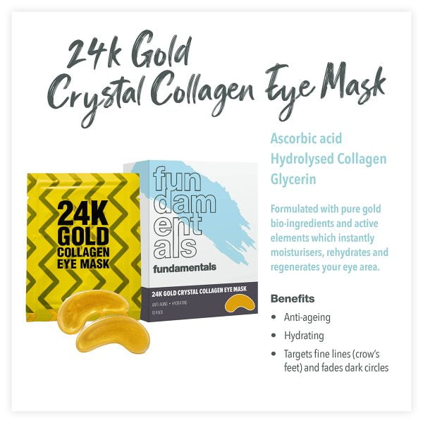 Fundamentals 24K Gold Crystal Collagen Eye Mask