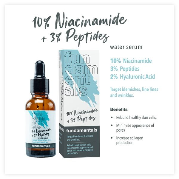 Fundamentals 10% Niacinamide + 3% Peptides serum