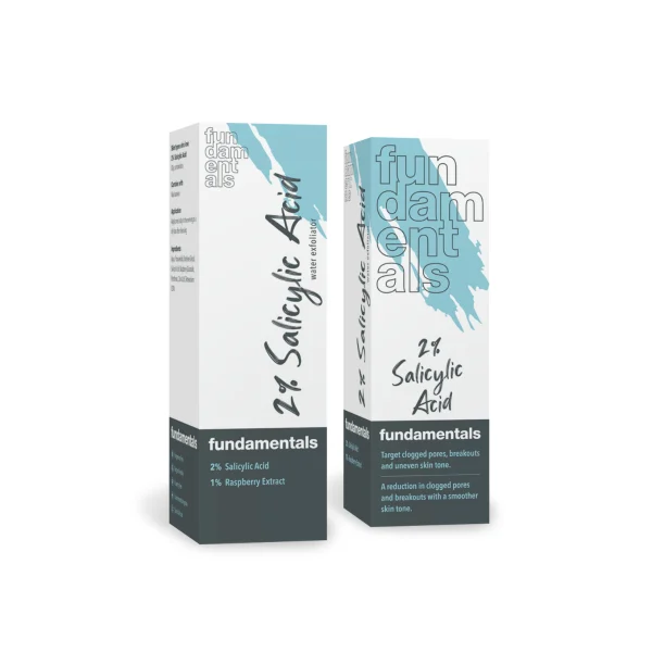 Fundamentals Skincare 2% Salicylic Acid, Clogged Pores, breakouts, uneven skin tone