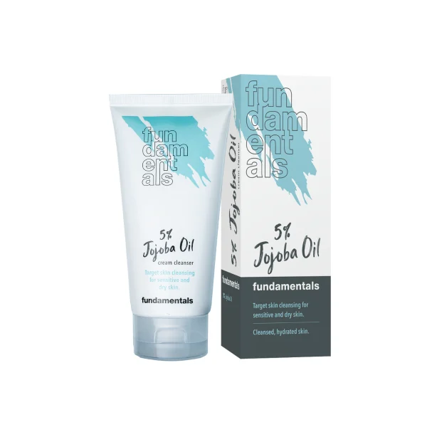 Fundamentals Skincare 5% Jojoba Oil Cream Cleanser, Skin cleansing for sensitive and dry skin